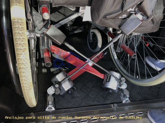 Seguridad para silla de ruedas Ourense Aeropuerto de Badajoz